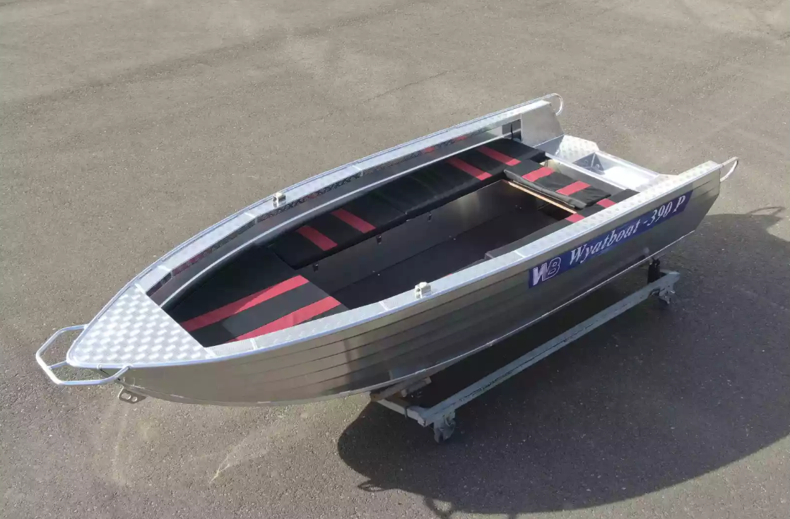 Алюминиевая лодка Wyatboat-390РМ увеличенный борт в Новочеркасске