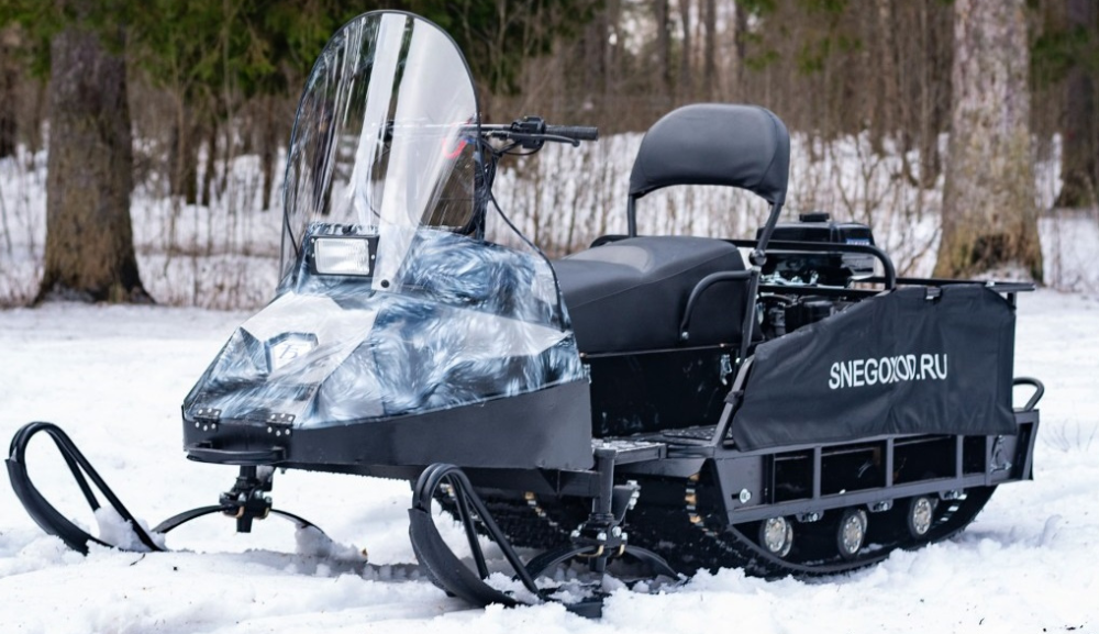 Миниснегоход Бурлак Егерь Экспедитор 15 л.с. , реверс, тормоз, капот белый в Новочеркасске