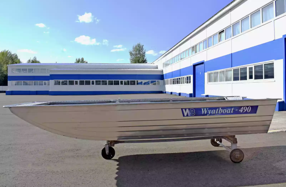 Алюминиевая лодка Wyatboat-490 Jonboat в Новочеркасске