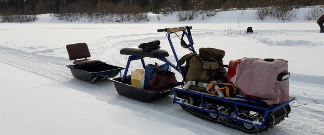 Мотобуксировщик Альбатрос-L 9 с фарой в Новочеркасске