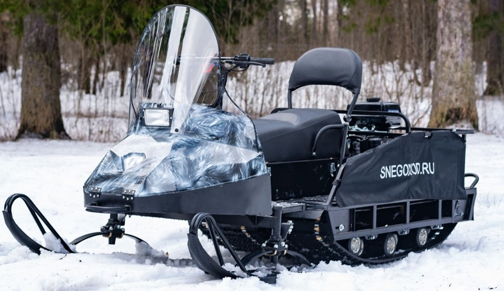 Миниснегоход Бурлак Егерь Экспедитор 15 л.с. , реверс, тормоз, капот белый в Новочеркасске