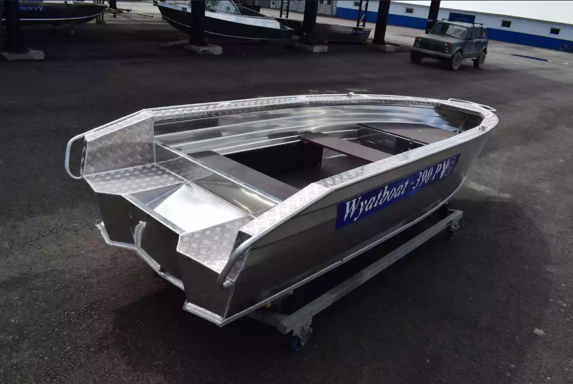 Алюминиевая лодка Wyatboat-390Р Увеличенный борт в Новочеркасске