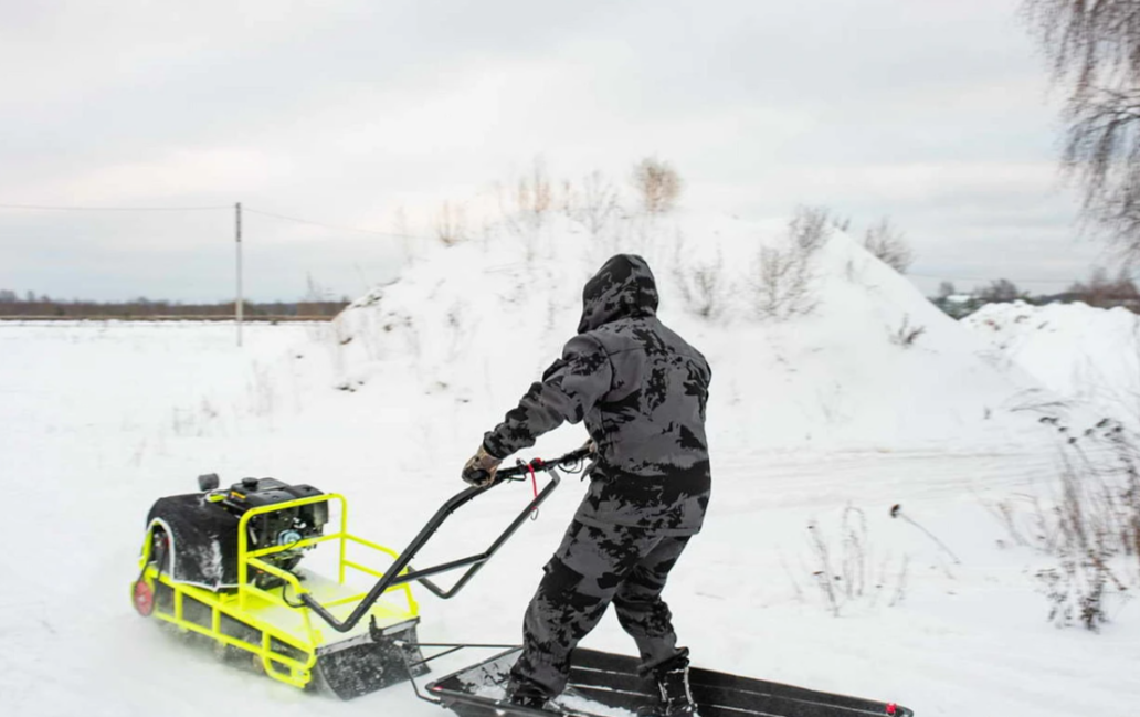 Мотобуксировщик Бурлак ХОЗЯИН-1 (капот ткань) в Новочеркасске