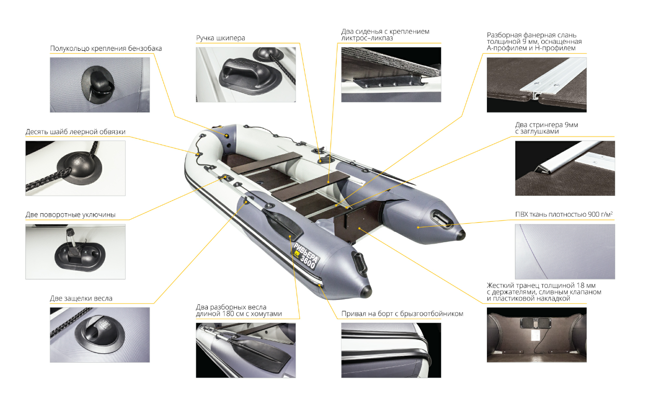 Лодка Ривьера Компакт 3600 СК в Новочеркасске