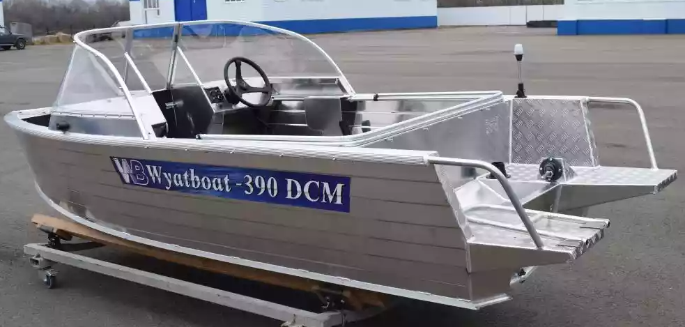 Алюминиевая лодка Wyatboat-390 DCM Увеличенный борт в Новочеркасске