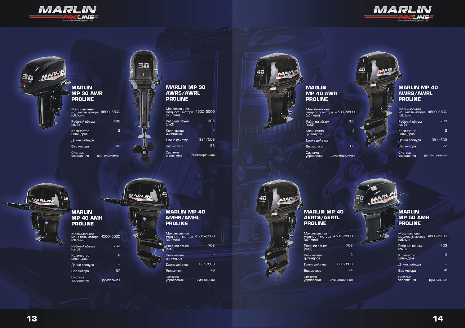 Лодочный мотор MARLIN PROLINE MP 50 AERTS в Новочеркасске