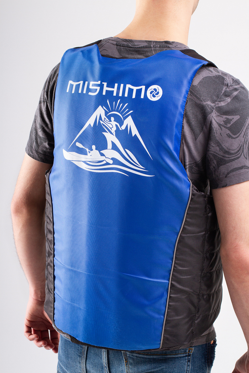 Жилет спасательный MISHIMO PRO Премиум качества Черно-синий в Новочеркасске