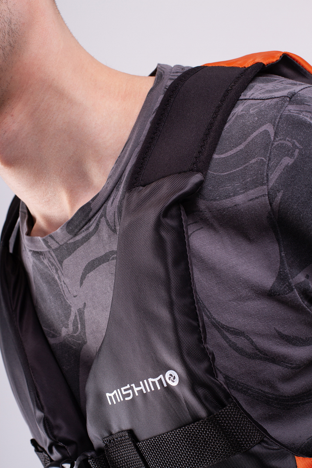 Жилет спасательный MISHIMO PRO Премиум качества Черно-оранжевый в Новочеркасске