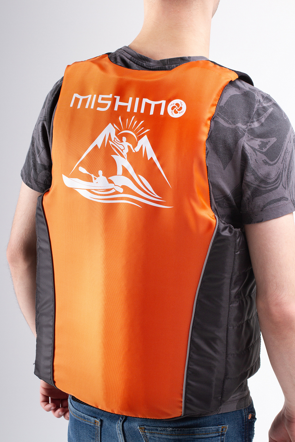 Жилет спасательный MISHIMO PRO Премиум качества Черно-оранжевый в Новочеркасске