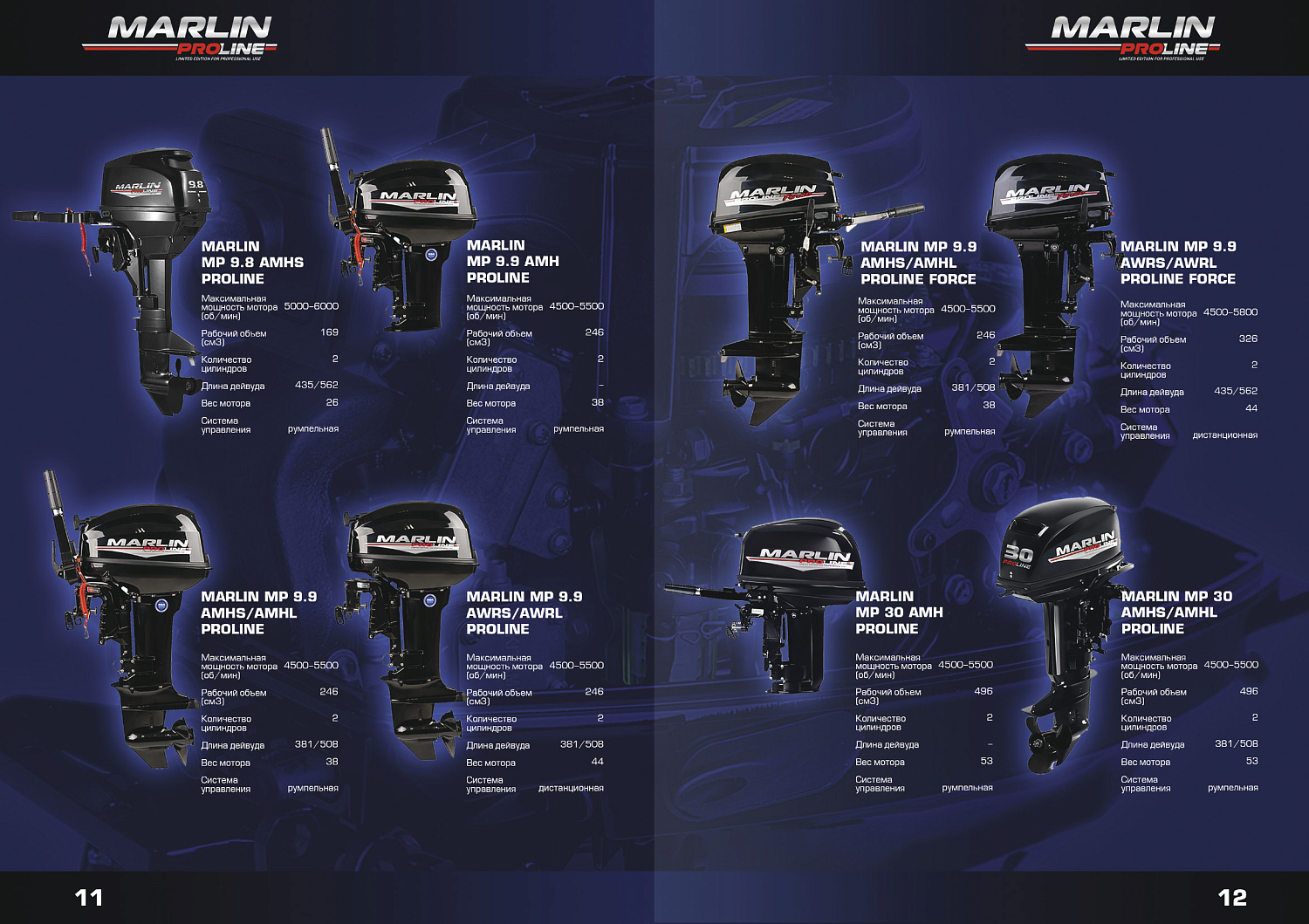 Лодочный мотор MARLIN PROLINE MP 50 AERTS в Новочеркасске